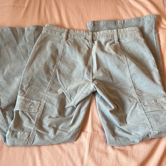 blue corduroy low waisted pants - Picture 2 of 2